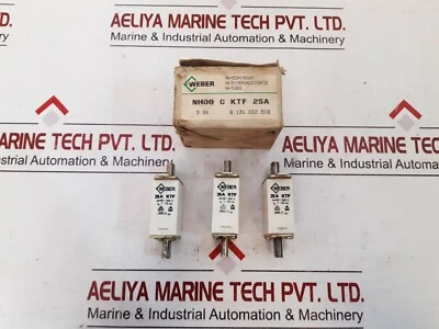 Lot of 3X Weber nh00 c ktf 25a fuse - Image 1 of 4