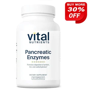 VITAL NUTRIENTS PANCREATIC ENZYMES 1000MG 90 Capsules for Adults - Picture 1 of 3