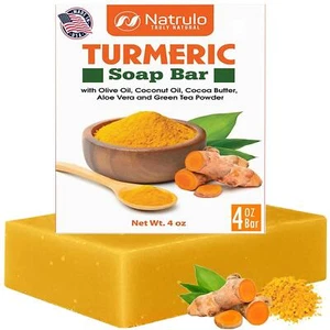 Jabon De Curcuma Rostro Y Cuerpo Limpieza Natural Ilumina Unifica Tono Desvanece - Picture 1 of 6