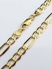 New 5.6grams 10k Yellow Gold Figaro Figro Chain 4mm 20&quot; 20inch Nacklace Mens