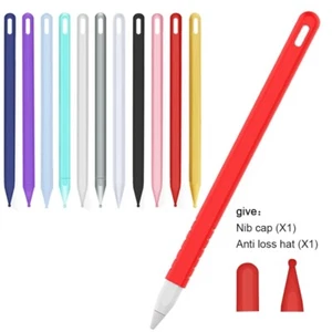 Soft Silicone Case Protective Sleeve Cover Pen Cap For Apple Pencil 2nd iPad Pro - Picture 1 of 8