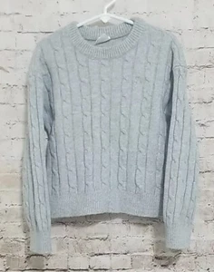 Baby Gap Boys Size 5 Cable Knit Sweater Pullover Gray - Picture 1 of 7