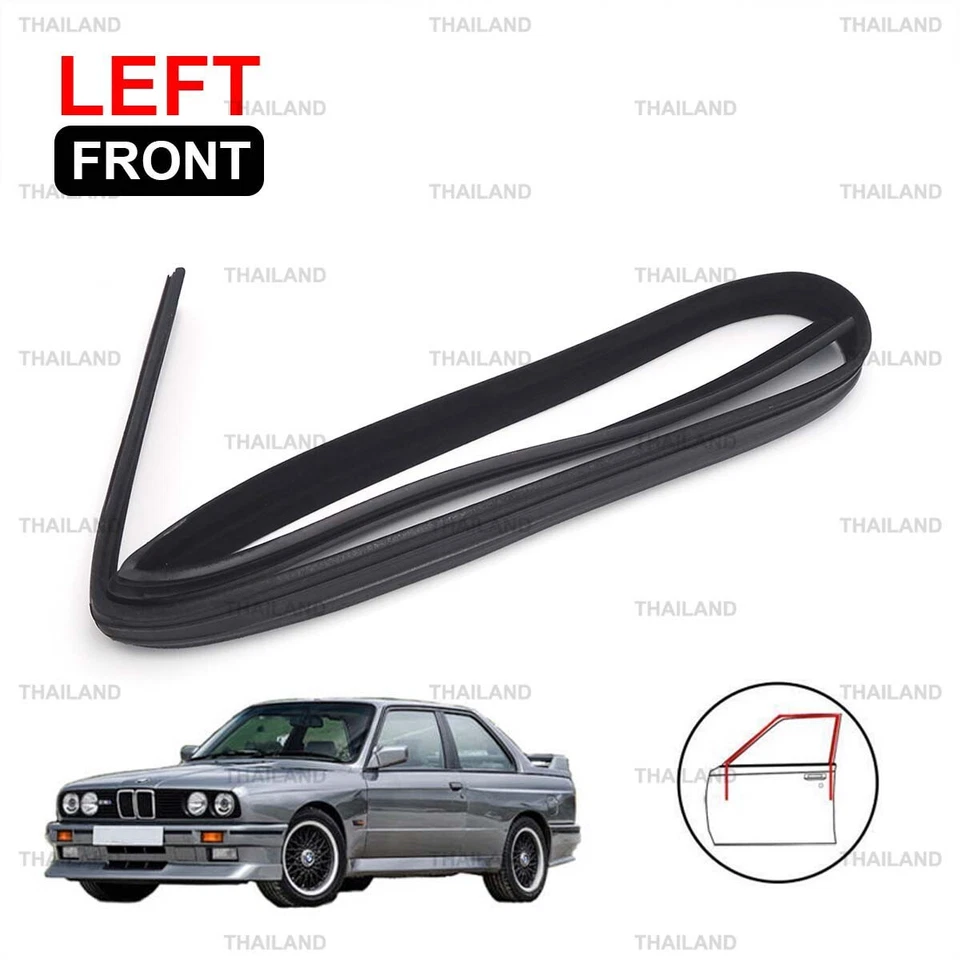 Резиновое уплотнение двери переднего левого стекла для BMW E30 Coupe 2 Dr 1982 - 1994 - Изображение 1 из 4