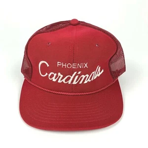 VTG SPORTS SPECIALTIES Phoenix Cardinals Script Logo Hat Snapback Cap Mesh RARE - Picture 1 of 7