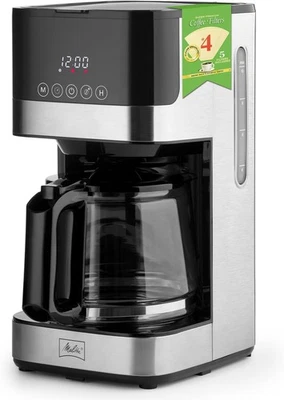 Melitta 10-Cup Fully Automatic Drip Coffee Makers, Black & Stainless Steel, 900W - Image 1 of 4