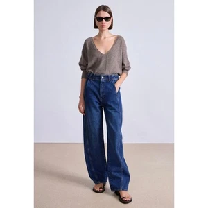 APIECE APART Meridian Jean Womens 27 Tulum Blue High Rise Barrel Balloon Baggie - Picture 1 of 19