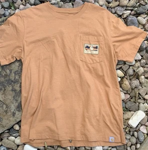 Carhartt Men’s T Shirt With Camo Pocket. Large. Brown. Used. Large. Used - Picture 1 of 6