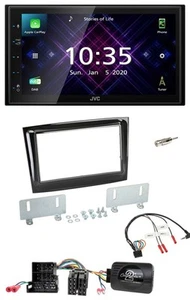 JVC DAB 2DIN Lenkrad Bluetooth USB Autoradio für Fiat Doblo ab 15 Mini-ISO piano - Bild 1 von 11