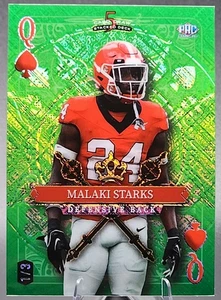 Malaki Starks 1/3 2024 Wild Card 5 Card Draw Rookie RC Green Etch Ravens SSP - Imagen 1 de 2