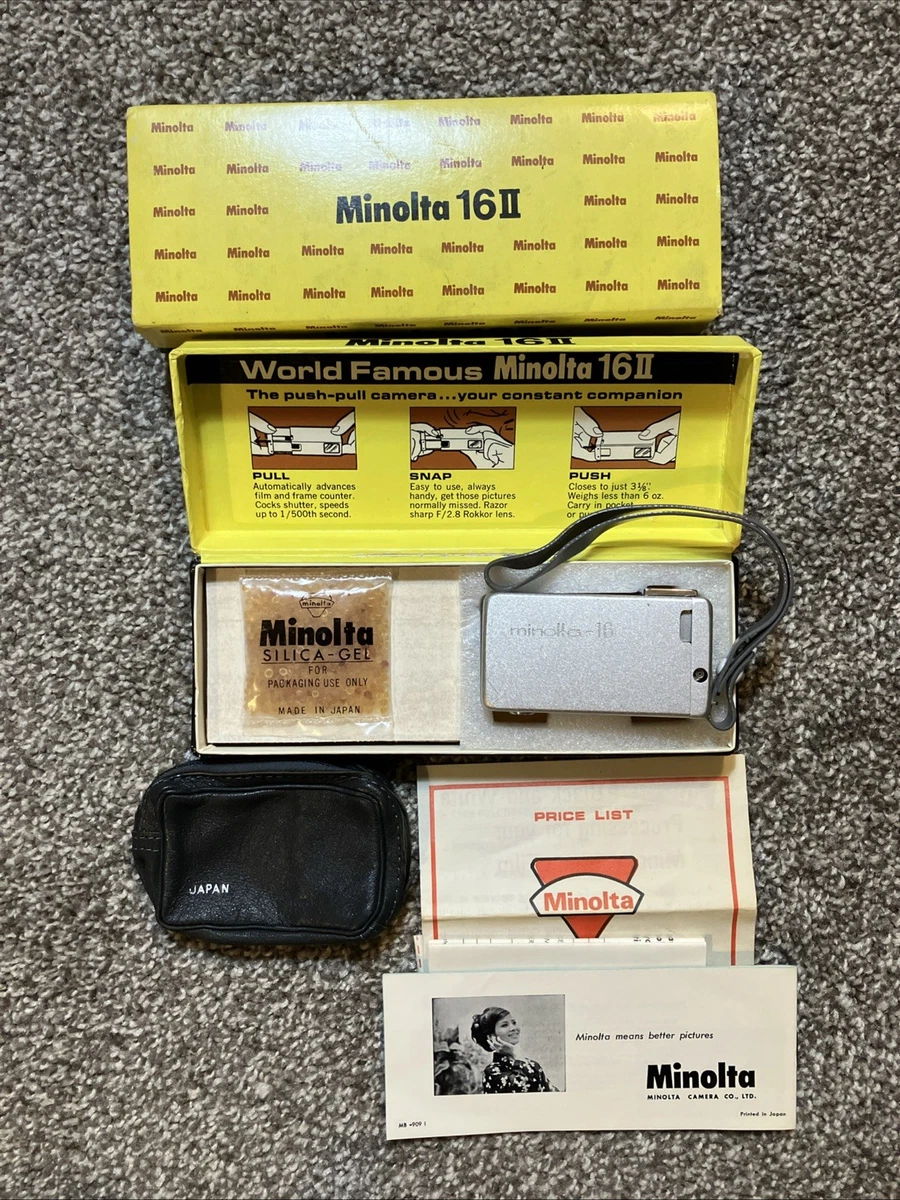 【レア】Minolta-16 ミノルタ16 ポケットカメラ ゴールド Minolta 16 Film In Vintage Subminiature Cameras for sale | eBay