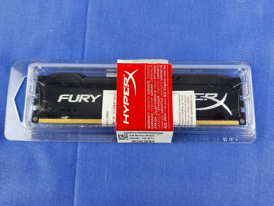 HyperX Fury 4GB DDR3 1600MHz Desktop Ram Memory - Image 1 of 4