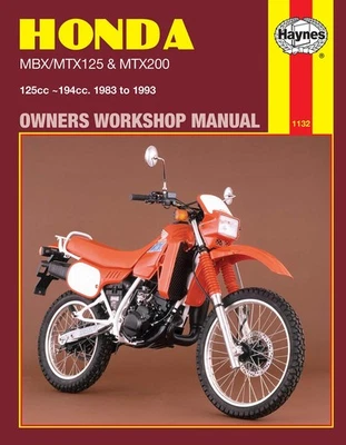 Honda MBX/MTX125 & MTX200 (1983-1993) Haynes Repair Manual - Image 1 of 4
