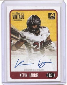 2021 Onyx Vintage College Kevin Harris Blue Ink Auto Card /400 South Carolina - Picture 1 of 2