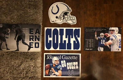 Fatheads X2 印第安纳波利斯 COLTS 海报 X3 NFL 球队标志墙贴花 17 英寸 X 12 英寸印地 — 第 1/3 张图片
