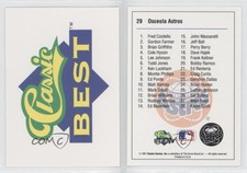 1991 Classic Best Osceola Astros Osceola Astros Team Checklist #29