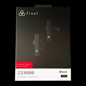 Final ZE8000 Wireless Earphones Earbuds 8K Sound ANC Hi-Res Black Japan NEW - Picture 1 of 9