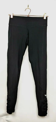 Victoria’s Secret ROSA Leggings Para Mujer’s S Negro Yoga Logo Mezcla Algodón Tirantes Foto 1 de 4