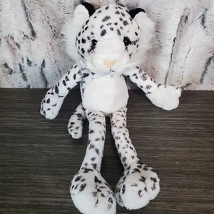 Peluche Kellytoy Leopardo Blanco 10" 1998 Peluche Piernas Largas Flojibles - Imagen 1 de 5