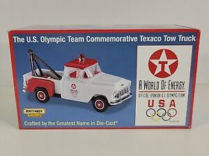Matchbox Collectibles '55 Chevy Texaco Tow Truck US Olympics 1:43 NEW OPENED BOX