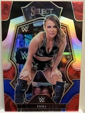 Emma 2023 Panini Select WWE Premier Level Black & Blue Prizm /49 #133 SmackDown 