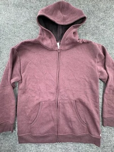 Danskin Sweater Womens Large Purple Full Zip Ultra Cozy Hooded Pocket Jacket - Picture 1 of 8