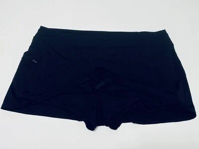Beach House swim skirt Skort womens 24W black zip pocket (Sho1435Hh) Nylon Blend - Image 1 of 4