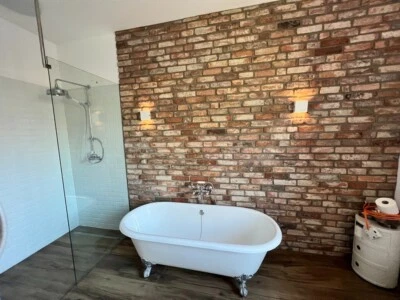 1qm alte Backsteine Retro Wandverblender Ziegel Riemchen / Riemchenverblender - Bild 1 von 4