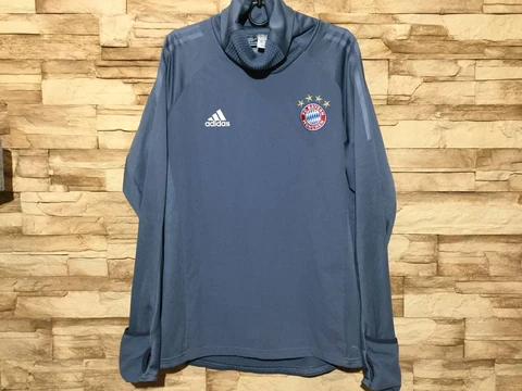 BAYERN MUNICH 2018 2019 TRAINING FOOTBALL SOCCER WARM SWEATSHIRT ADIDAS Sz L Cover