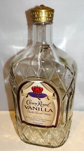 CROWN ROYAL VANILLA Leerflasche & Beutel 1,75 L Canada Whisky Prägglas - Bild 1 von 12