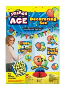 Juego de decoración de cumpleaños con palo personalizado - Imagen 1 de 7