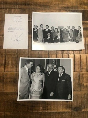 2 ORIGINAL B/W Photos & Memo's From Robert L.F. Sikes - Florida US House of Rep Cover