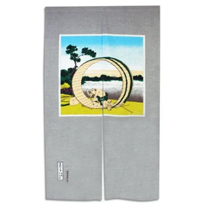 Japanese Noren Home Business Tapestry Cotton 60"L x 33.5"W Hokusai Fujimi Gahara - Picture 1 of 1