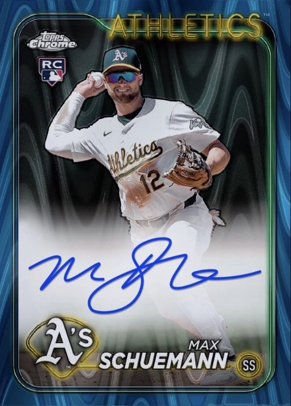 2024 Topps Chrome Update Blue Rookie RC Signature Auto MAX SCHUEMANN Digital - Image 1 of 1