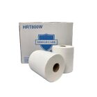 White Hardwound Towel Paper Roll 8"x 800' (2" Core) 1 Ply 6 Rolls/Case - 1 Case