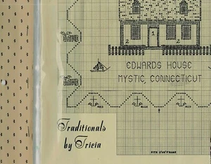 KIT DE PUNTO DE CRUZ EDWARDS HOUSE MYSTIC CONNECTICUT - TRADICIONALES DE TRICIA - VINTAGE - Imagen 1 de 2