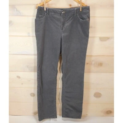 Sonoma Women's Size 12 Regular Gray Corduroy Pants Original Straight Leg - Image 1 of 4