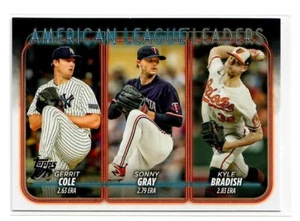 2024 Topps #324 Sonny Gray/Gerrit Cole/Kyle Bradish ~ ERA LL ~ NY Yankees! - Bild 1 von 1