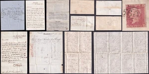 GB QV Penny Reds with LETTERS 1841-65 Printed Private Commercial ..PRICED SINGLY - Picture 1 of 72