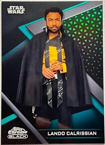 2022 Star Wars Chrome Black, Lando Carlrissian (15) Green Refractor Card #54/99 - Picture 1 of 2
