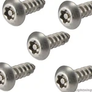 #6 x 3/4" Sicherheitsschrauben Torx Knopfkopf Blech Edelstahl Stck 500 - Bild 1 von 2