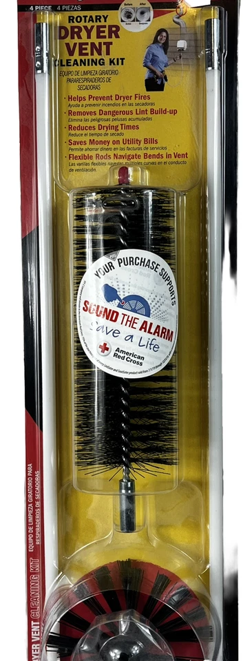 Kit de sistema de limpieza de pelusa de conducto de ventilación - Taladro secador rotativo LintEater Pro Jr RJR103 Foto 1 de 4