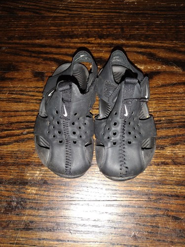 Sandali da acqua Nike Sunray Protect 2 bambini neri regolabili taglia 6c