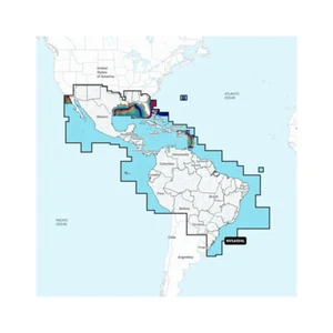Garmin Navionics Vision+ NVSA004L Mexico Caribbean to Brazil Inland Coast Chart - Picture 1 of 1