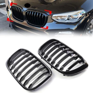 Gl?nzend schwarzer vorderer Nieren-Mittelgrill für BMW X3 G01 X4 G02 2018�C2021 - Bild 1 von 9