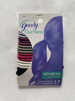 Corbatas elásticas suaves Goody Ouchless cola de caballo 17 quilates sin metal niñas 76686 NUEVO Foto 1 de 3