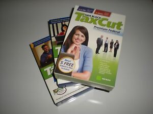 H&R Block TaxCut 2006, 2007 and 2008 Premium lot with State. New.