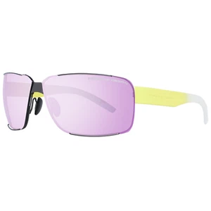 Porsche Design Sunglasses P8580 D 70 Men Rectangular Yellow/Brown/Green Mirror - Picture 1 of 4