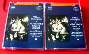 William Shakespeare A Midsummer Night's Dream 3-Tape Audio Drama Warren Mitchell - Picture 1 of 3