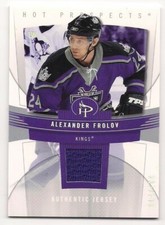 Alexander Frolov 06-07 Fleer Hot Prospects Game Worn Jersey /100
