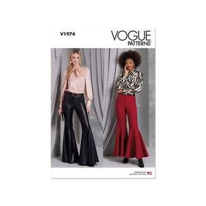 Vogue Schnittmuster V1974 - Hose - Damenhose - Schlaghose - Bild 1 von 7